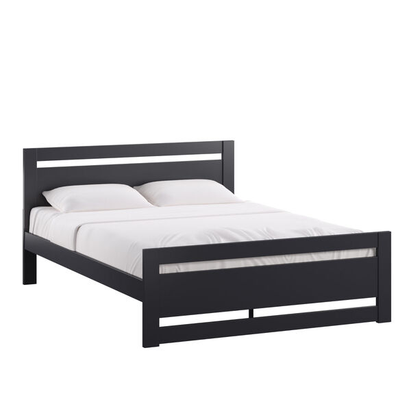 Christopher Black Queen Rectangular Cut-Out Panel Bed, image 1